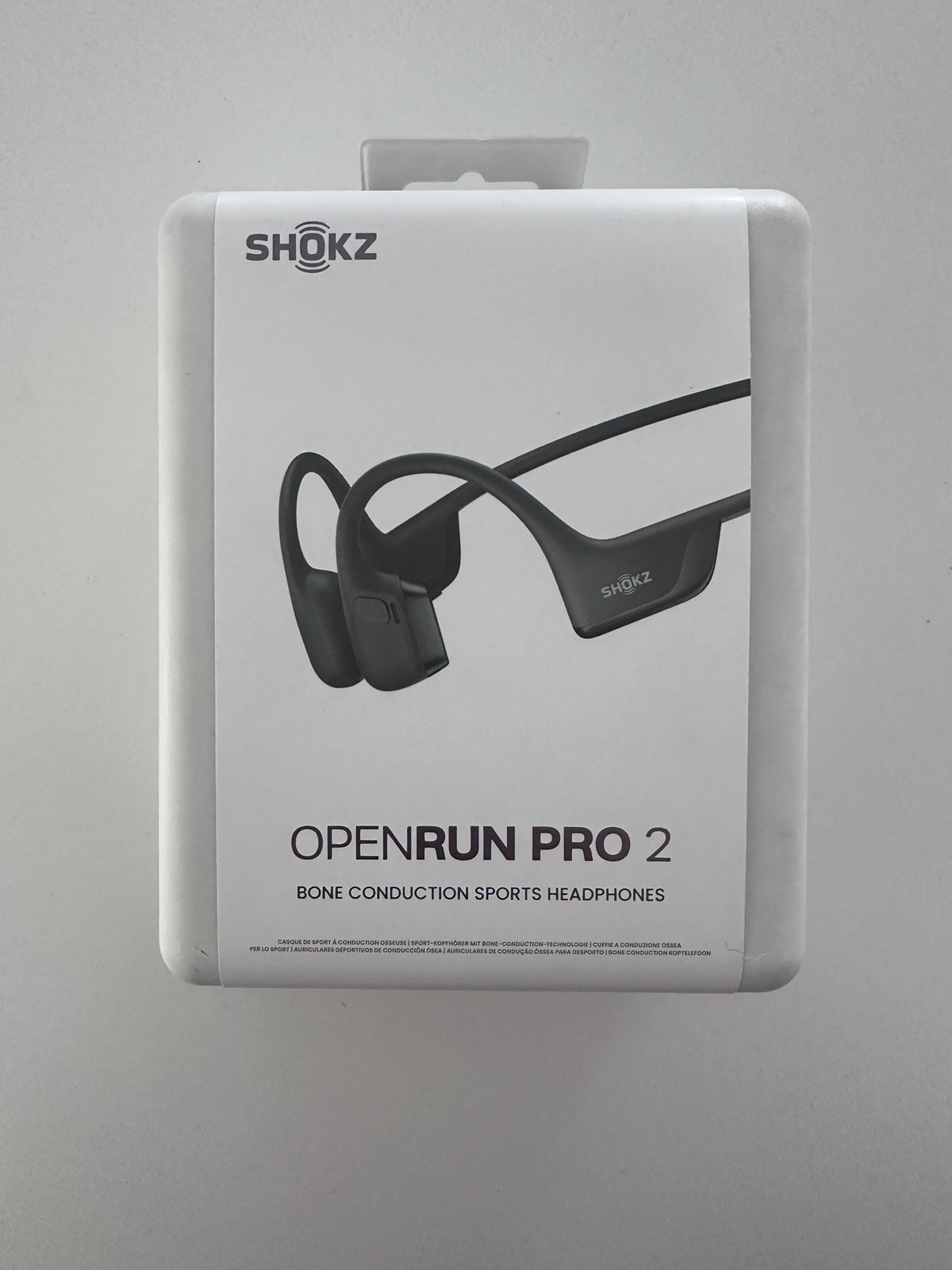 New Shokz OpenRun Pro 2 Bone Conduction Sports Headphones Black S820, New Sealed