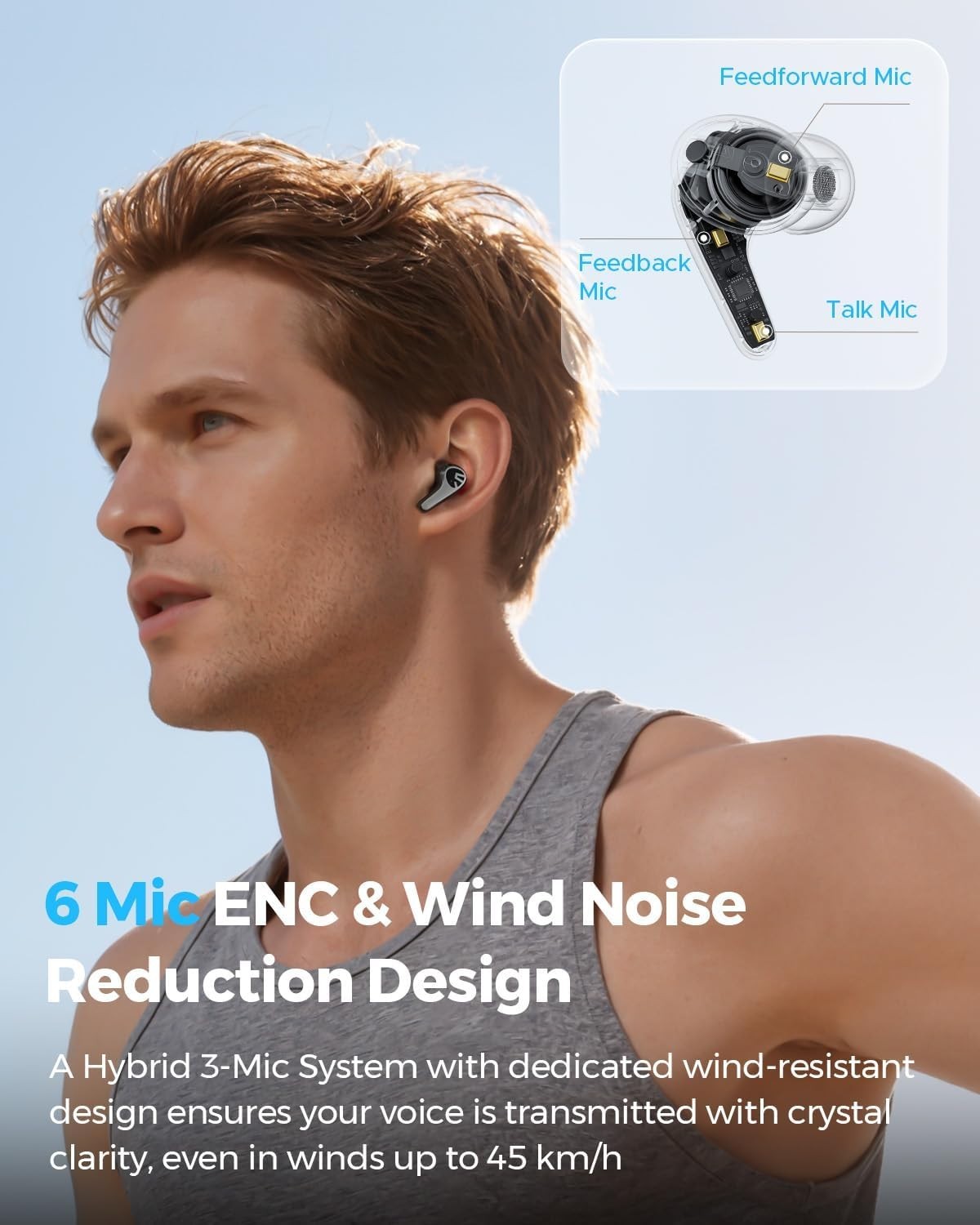 New Soundpeats C30 Hybrid ANC Earbuds with LDAC Hi-Res Audio, 52H Playtime, 52db