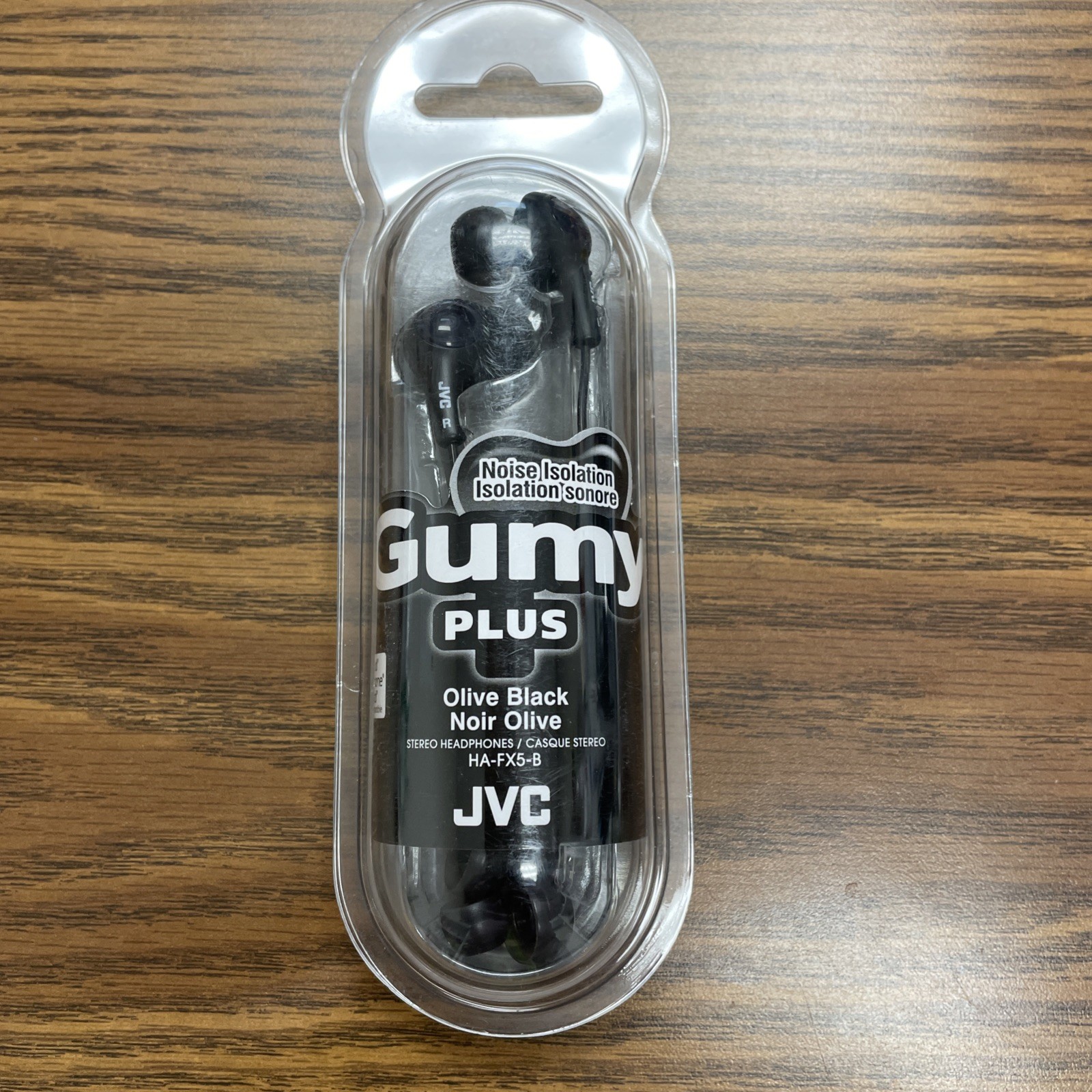 JVC Gumy Plus Noise Isolation Earbuds Black HA-FX5-B *New Sealed*