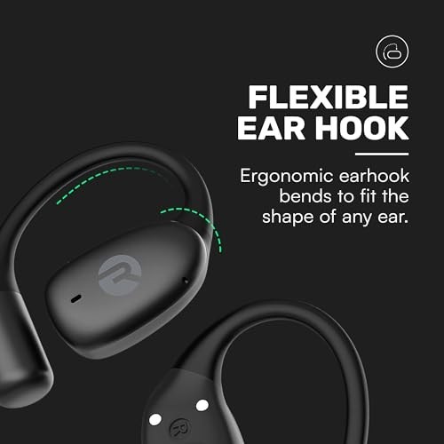 Open Ear Wireless Bluetooth Earbuds – Sweat & Water-Resistant, 36H Battery Life,