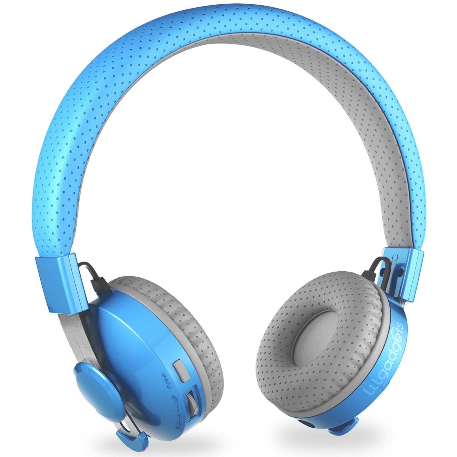 LilGadgets Bluetooth Headphones – Ages 4+ – On-Ear, Blue – 4 Years +,