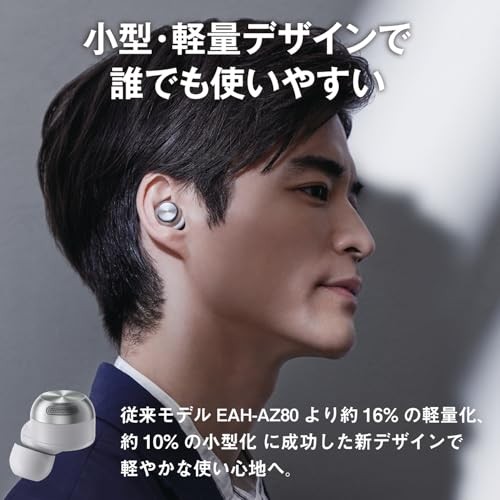 Technics champagne gold EAH-AZ100-N earphones magnetic fluid driver earbuds