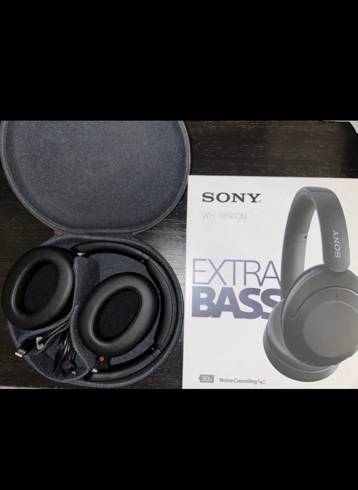 Sony WH-XB910N EXTRA BASS Wireless Noise Canceling Over-Ear Headphones Black