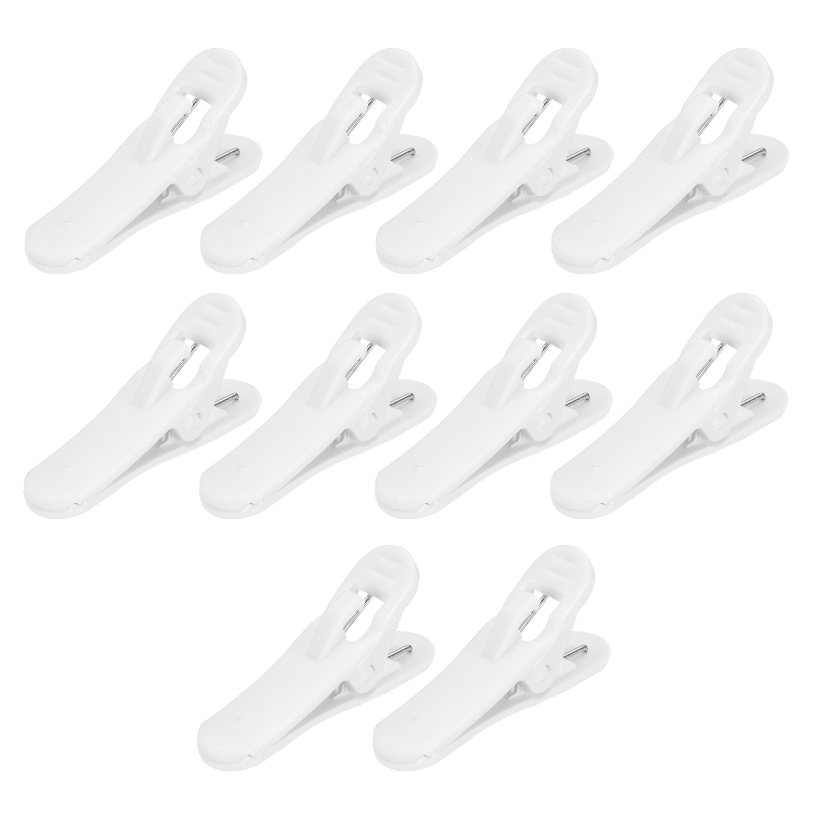 10 Pcs Headphone Wire Clip 1.3″x0.31″x0.55″ White