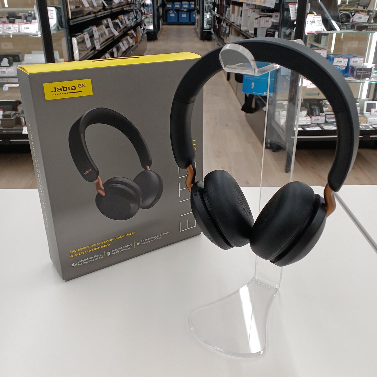 JABRA ELITE45H Wireless Bluetooth Headphones 50H Battery USB-C Black