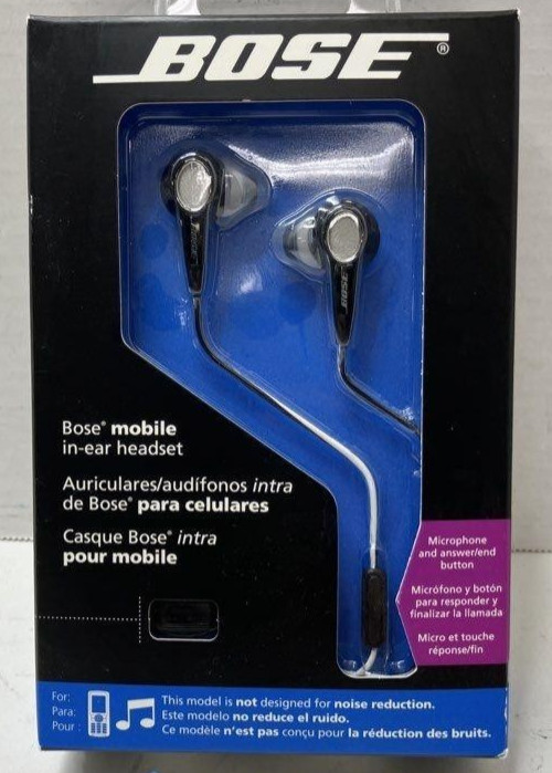 Bose Mobile In-Ear Headset Microphone & Answer/End Button For Apple/Android/Palm