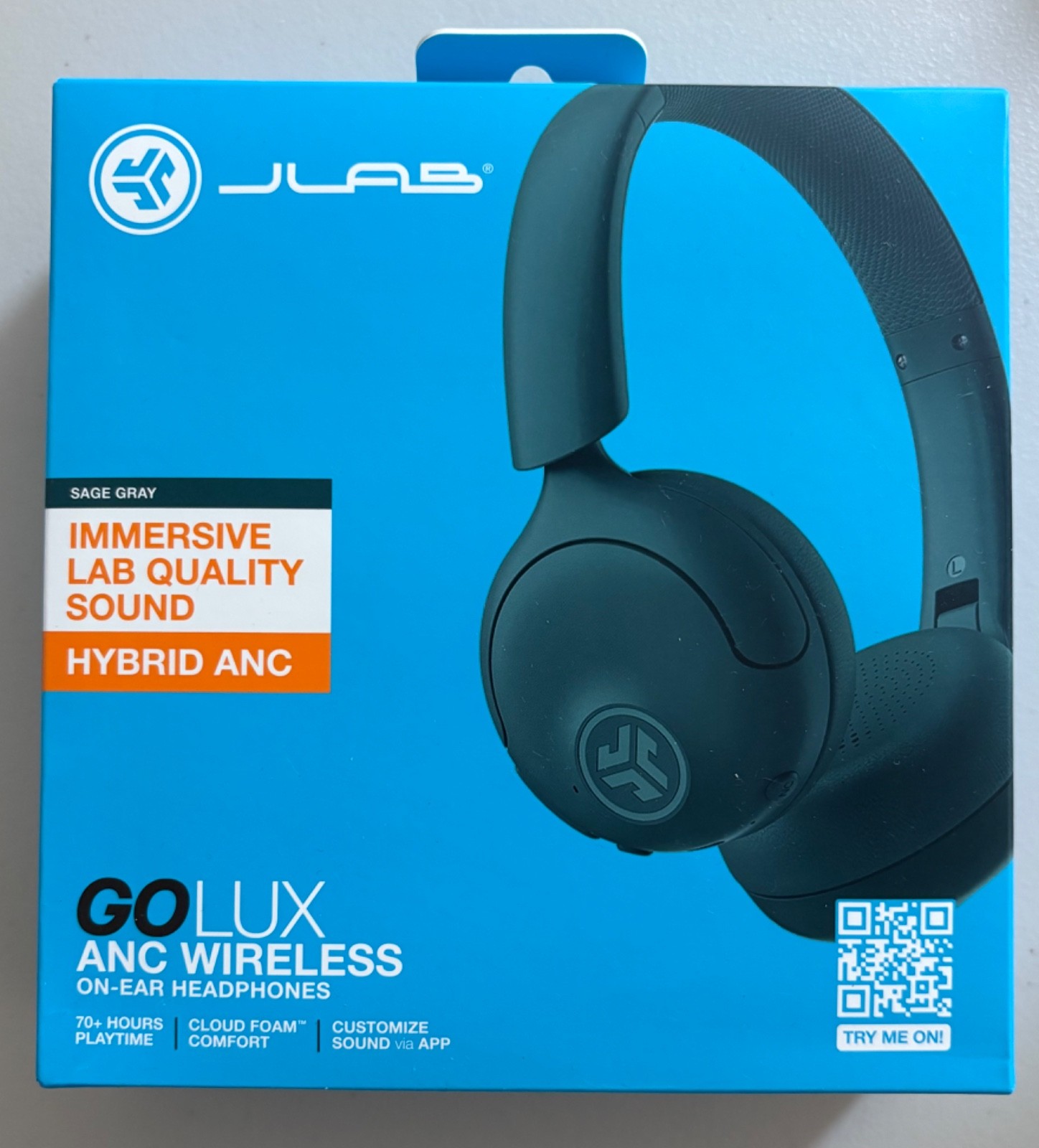 JLAB GoLux Wireless Headphones | Sage Gray – New in Box