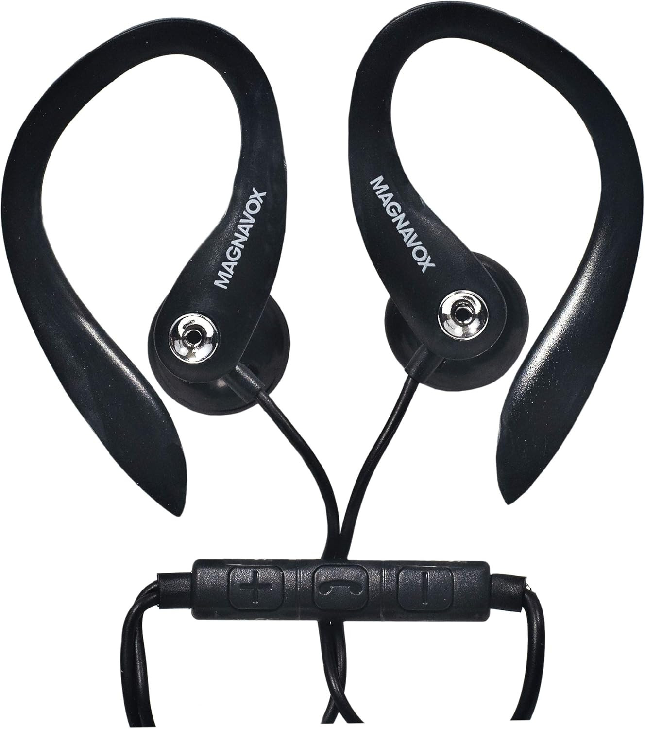 MHP4854-BK Earhook Earbuds with Microphone in Black | Available in Black & White