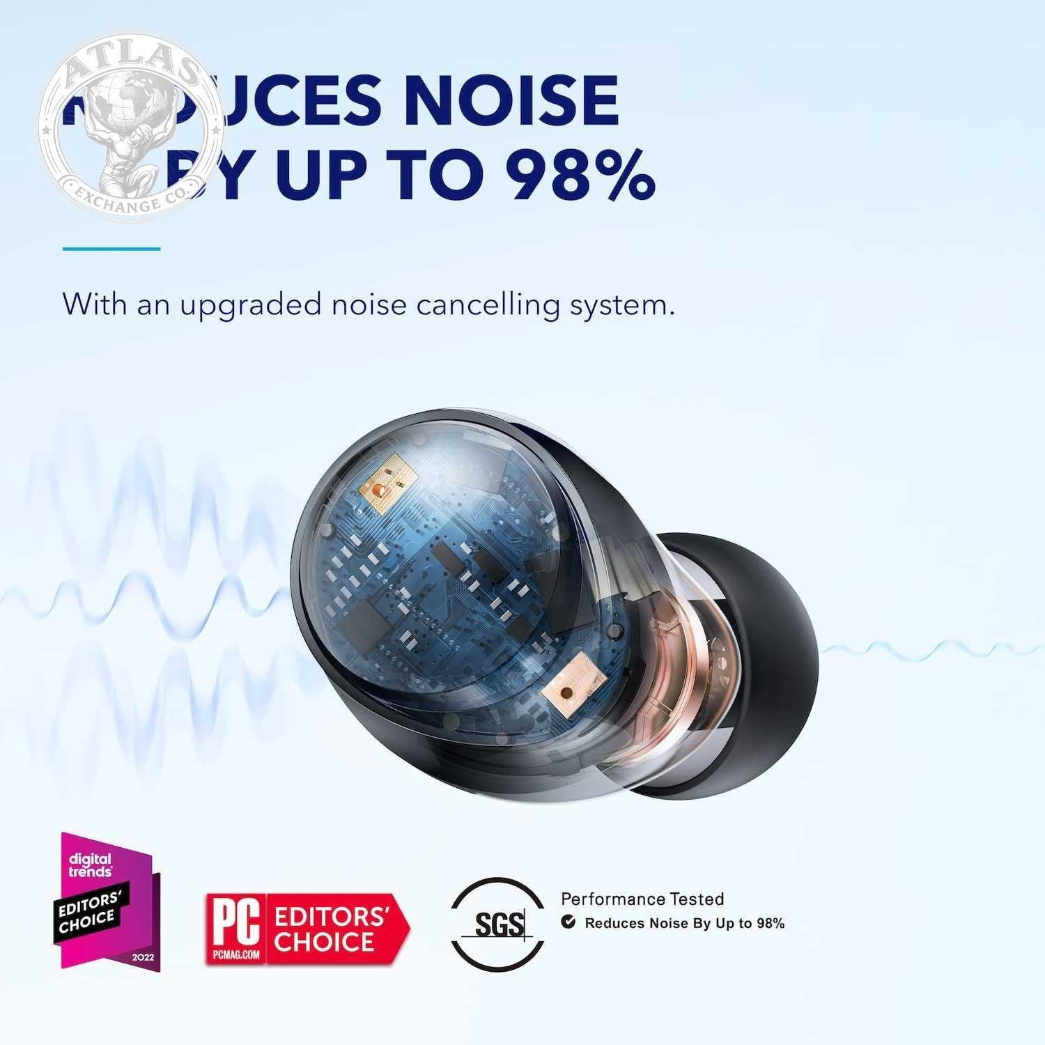 Soundcore by Anker Space A40 Adaptive Active Noise Cancelling Wireless Earbuds,