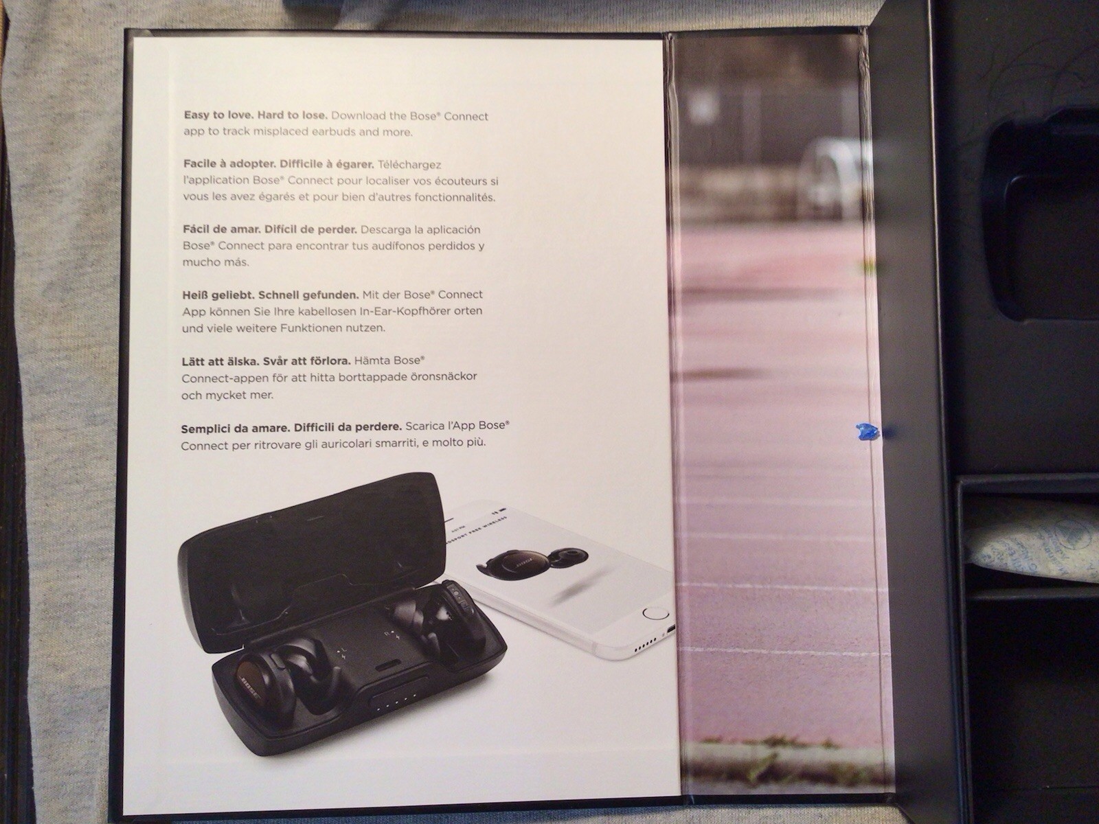 Bose Soundsport Free Wireless Earbuds 774373-0010 Box And Papers No Charge Cord