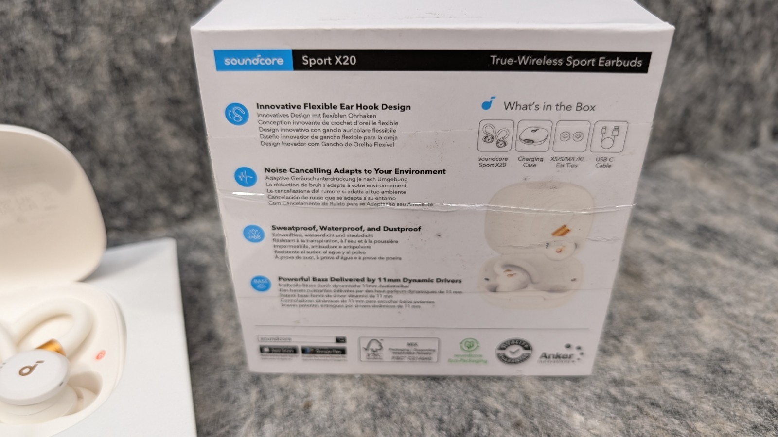 Soundcore Sport X20 True-Wireless Earbuds NC Workout Headphones Ear Hook ?New?