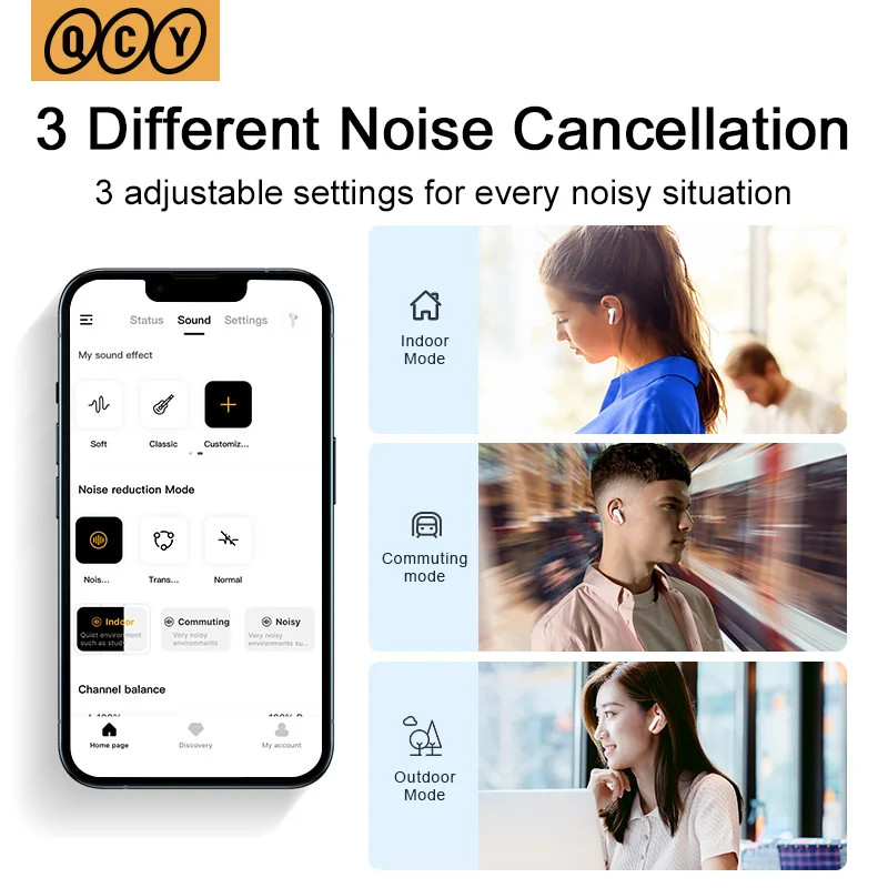 HT05 Melobuds ANC Wireless Earphones – 40Db Noise Cancellation, 6 Mic, BT5.2