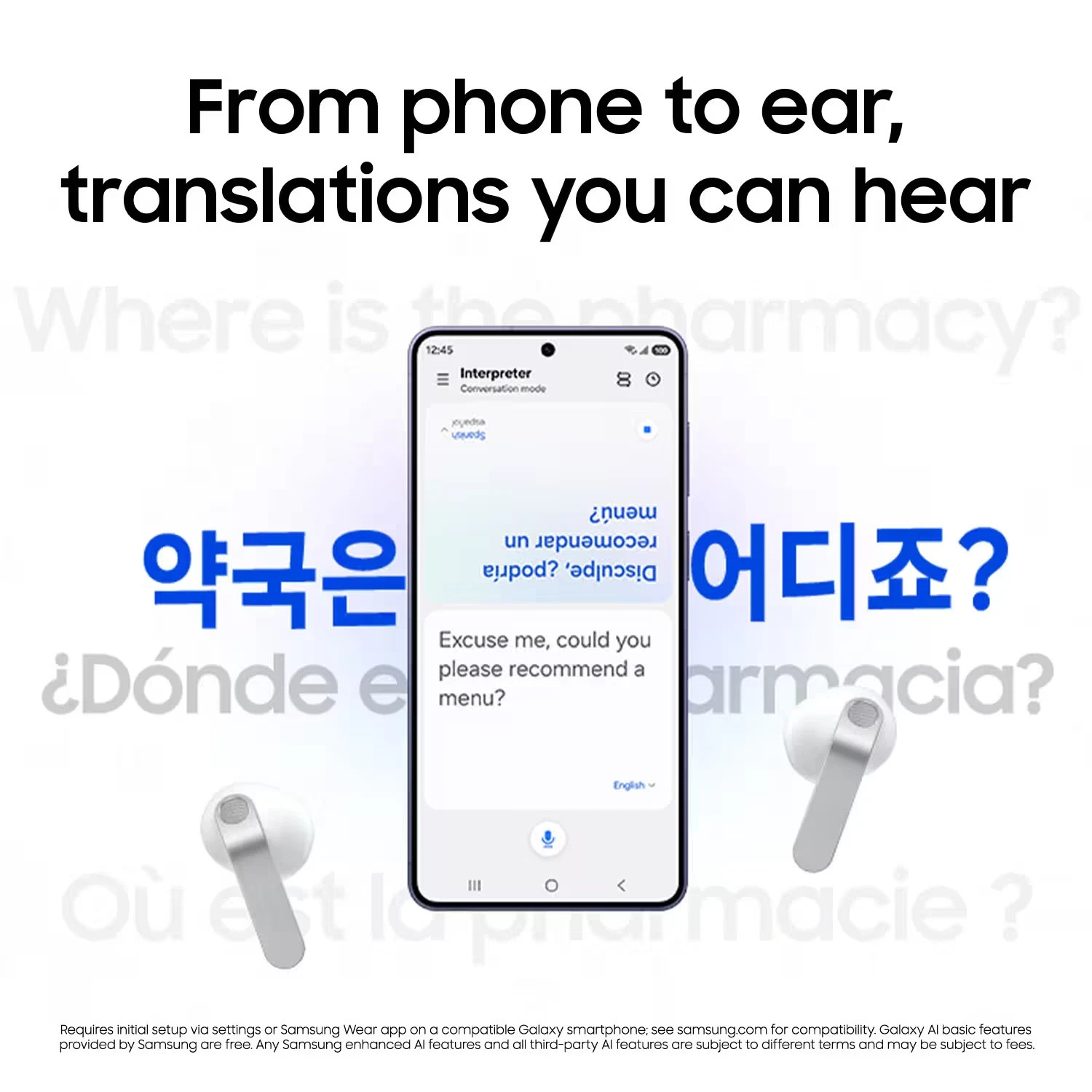 Samsung Galaxy Buds 4 SM-R540 AI True Wireless Bluetooth Earbuds – Open Box
