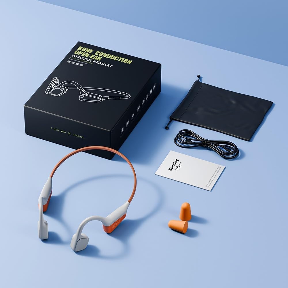 15H Playtime Waterproof Bone Conduction Headphones – Ideal for Running & Cycling