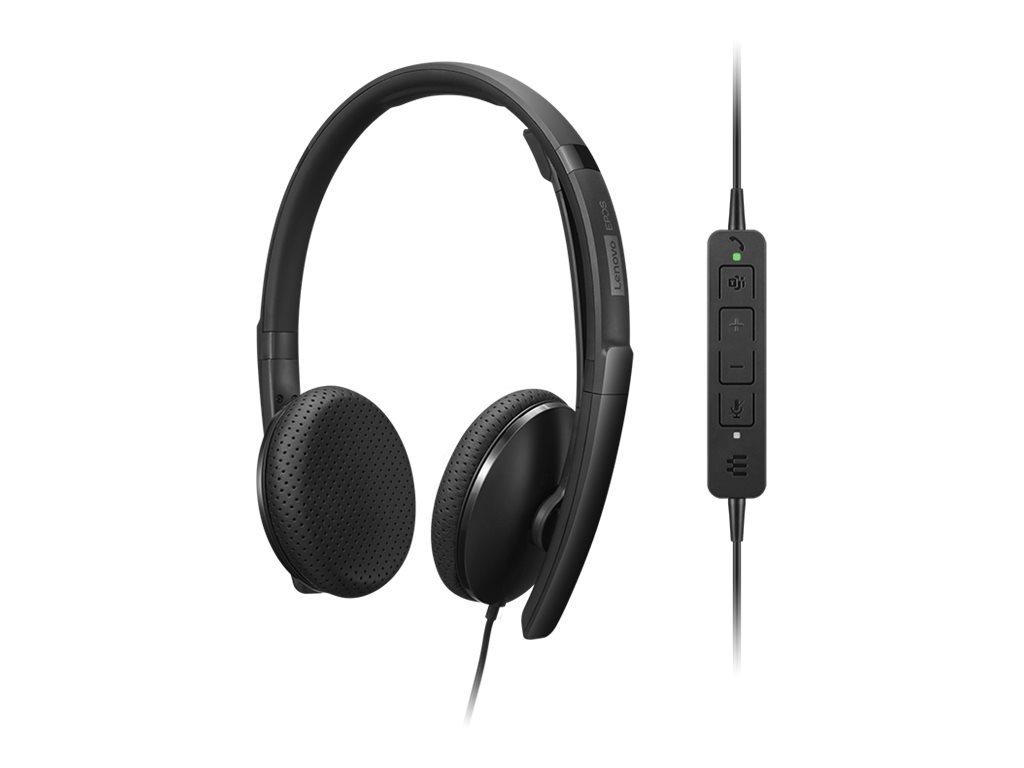 Lenovo 4XD1M45626 Wired 20 20000Hz 137g Earphone Black Wired VoIP Headset