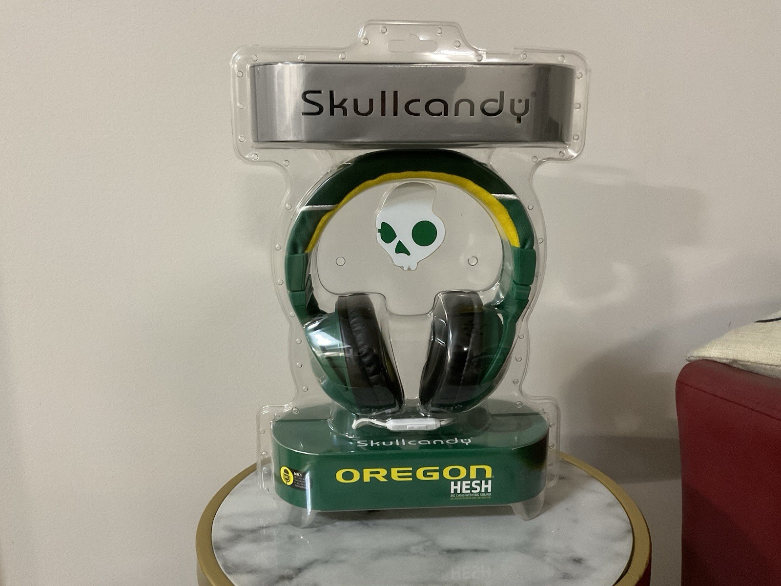 Skullcandy Hesh Oregon On-Ear Wired Headphones 50mm In-Line Mic 3.5mm
