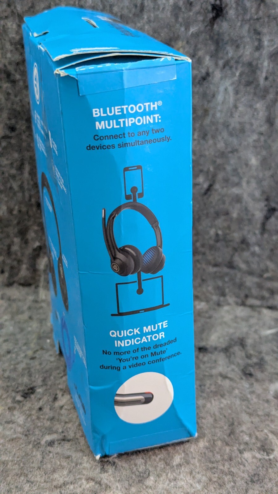 JLab Go Work Wireless Bluetooth Headsets w/ Mic, 45+ Playtime – No Dongle
