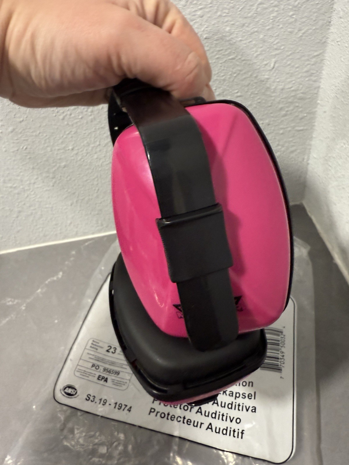 MONSTER JAM Hot Pink Noise Canceling Headphones Muffs One Size Adjustable