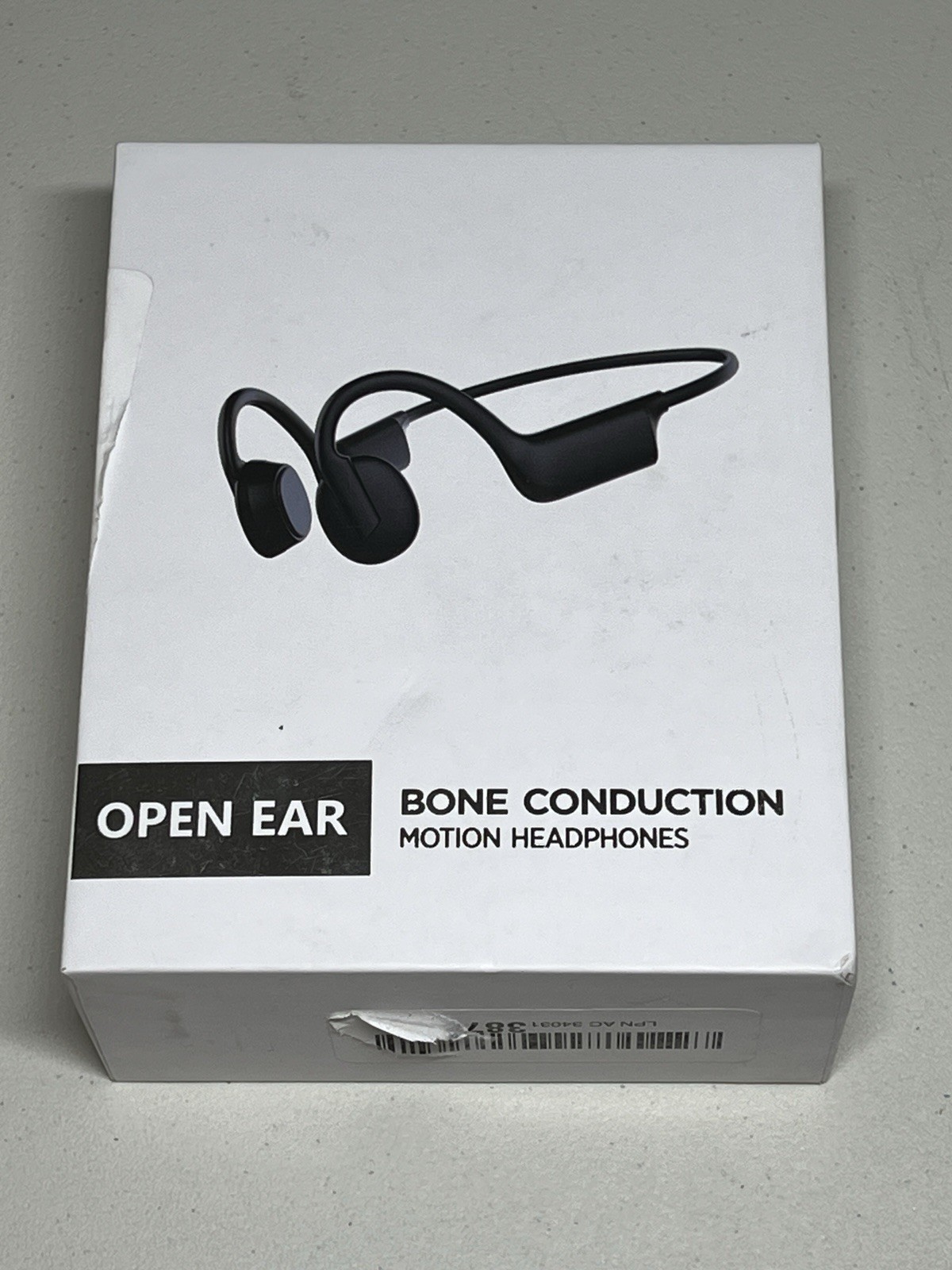 Open Ear Bone Conduction Motion Wireless Headphones Black Bluetooth