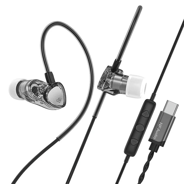 NF Audio RA05 In-ear IEMs HIFI Earphones MCL-6C Driver DSp Software Tuning Stere