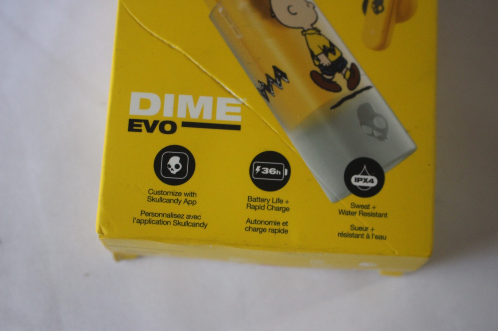SKULLCANDY X PEANUTS DIME EVO CLIP IT & RIP IT WIRELESS EARBUDS