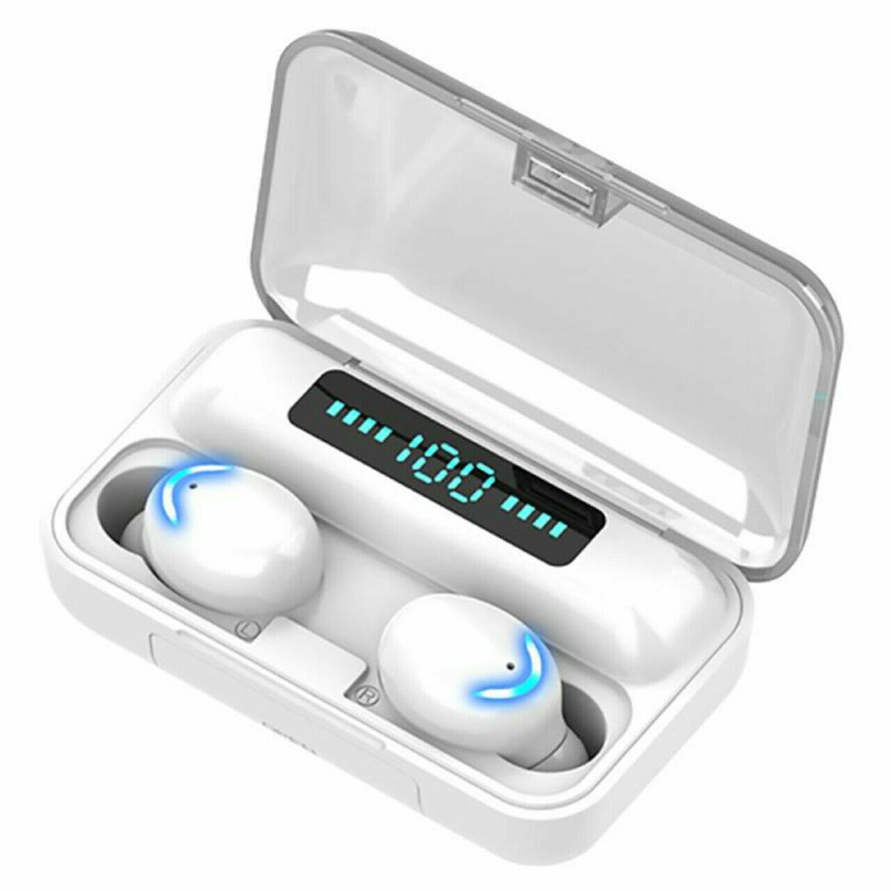 Bluetooth 5.1 Headset True Wireless Earbuds TWS Earphones Headphones +Power Bank
