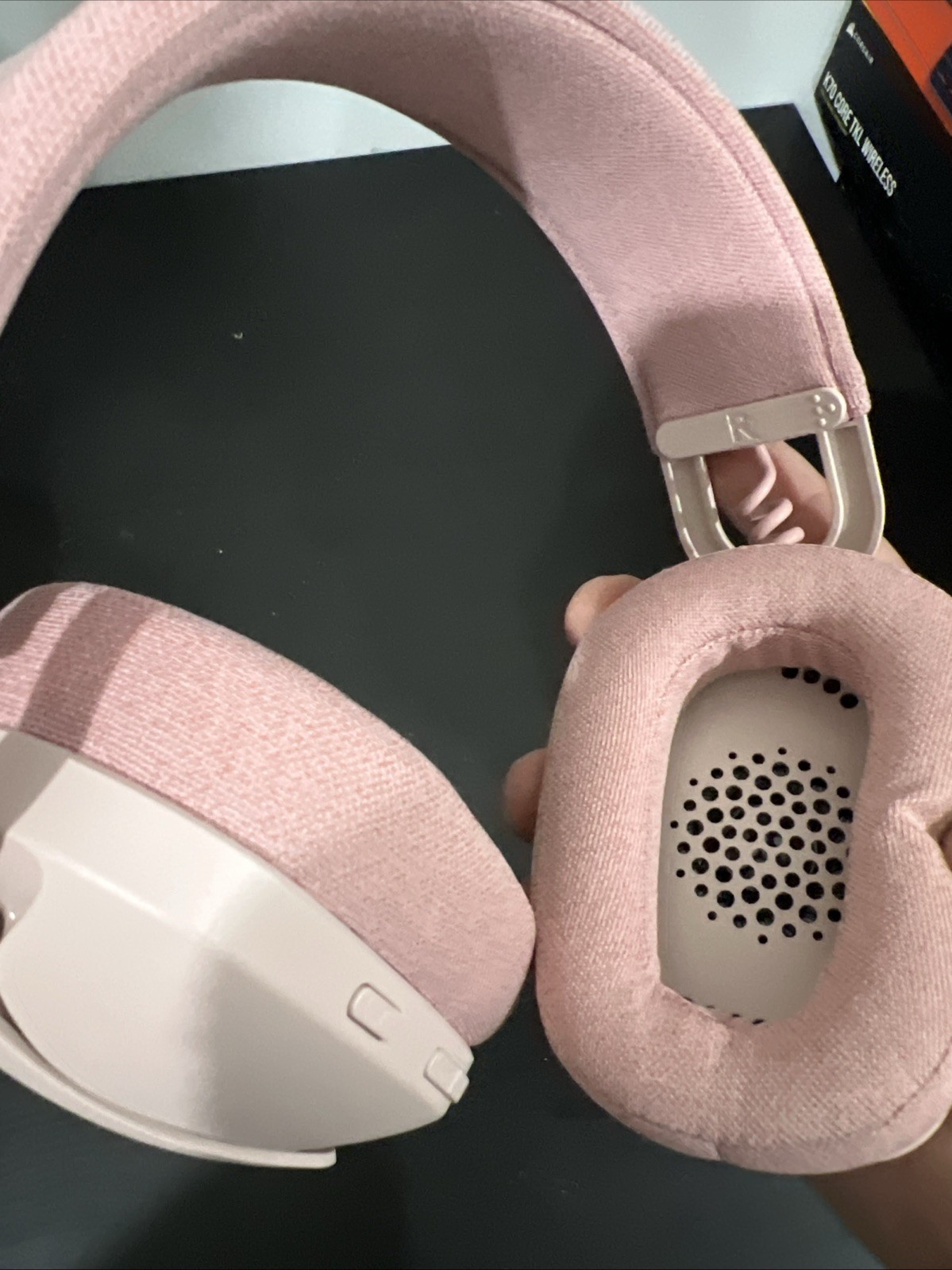 Logitech Zone Vibe 100 Wireless Over Ear Headphones Pink No USB-C Cable Open Box