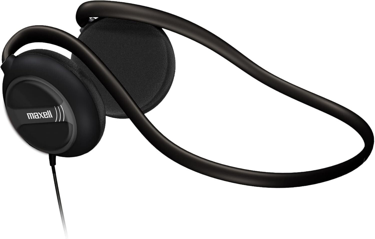 Maxell Stereo Neckband Headphones, Black