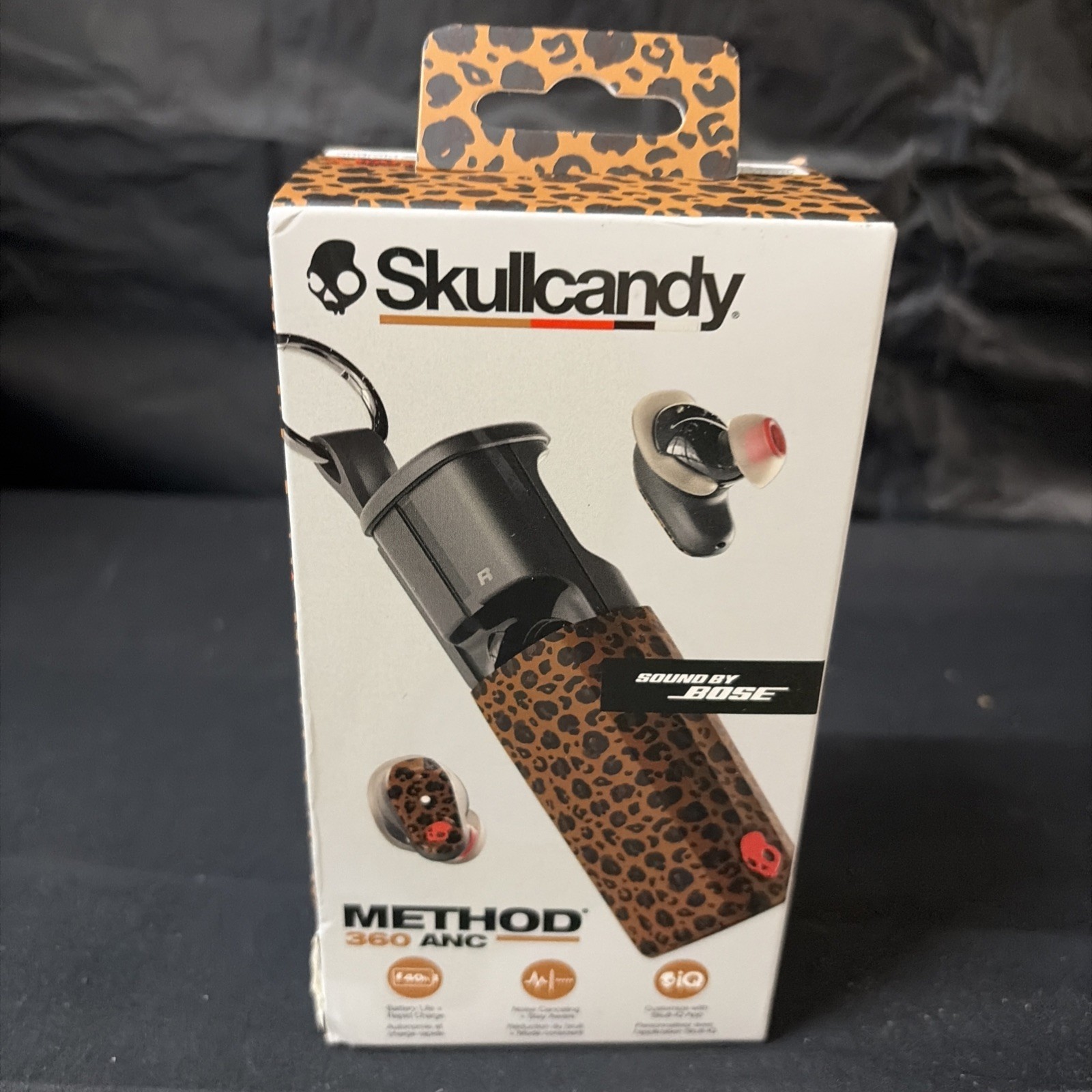 Skullcandy Method 360 ANC Wireless Bluetooth Earbuds Leopard