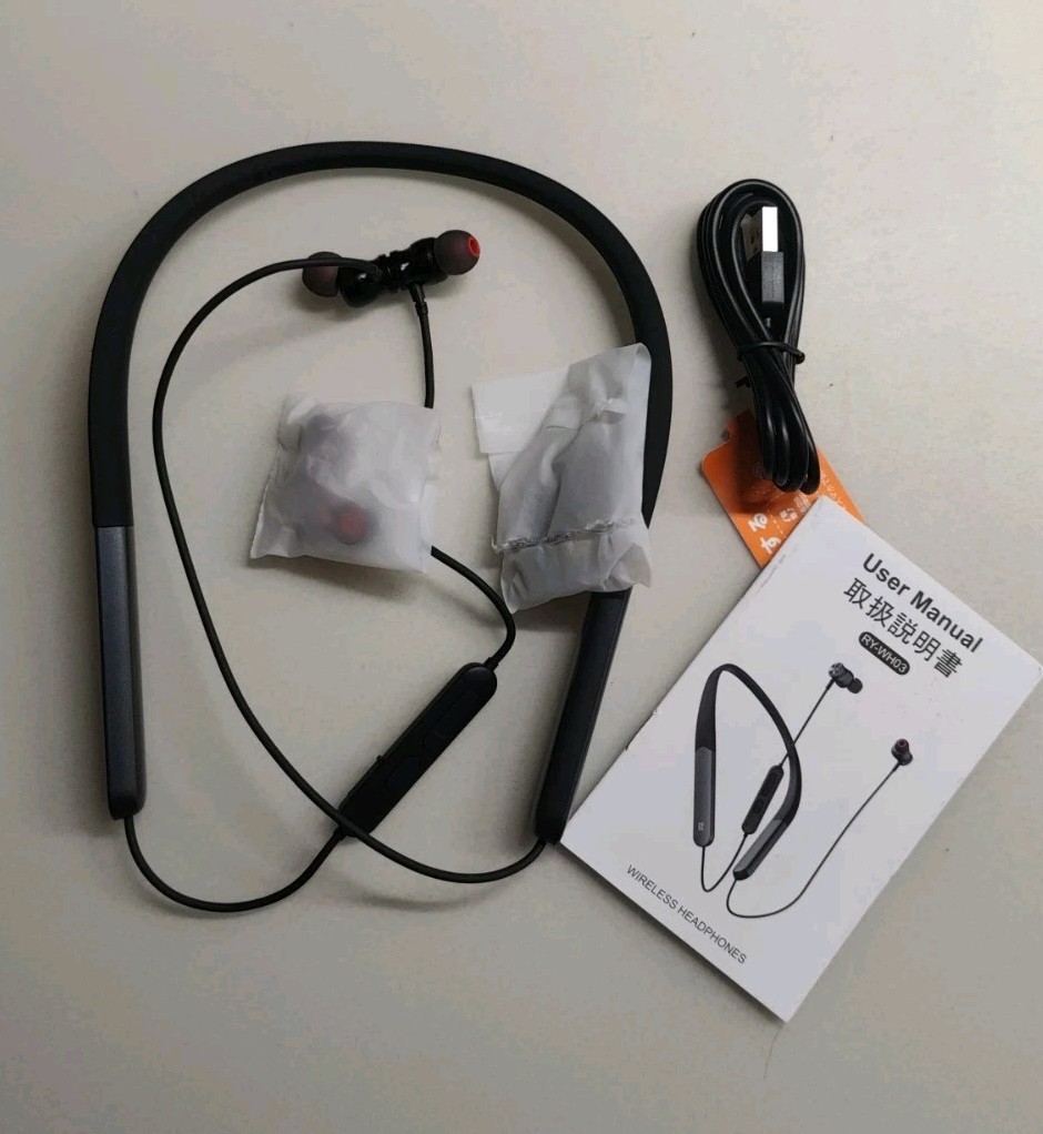 Rythflo RY-WH03 Bluetooth wireless headphones, Wireless Neckband Headset