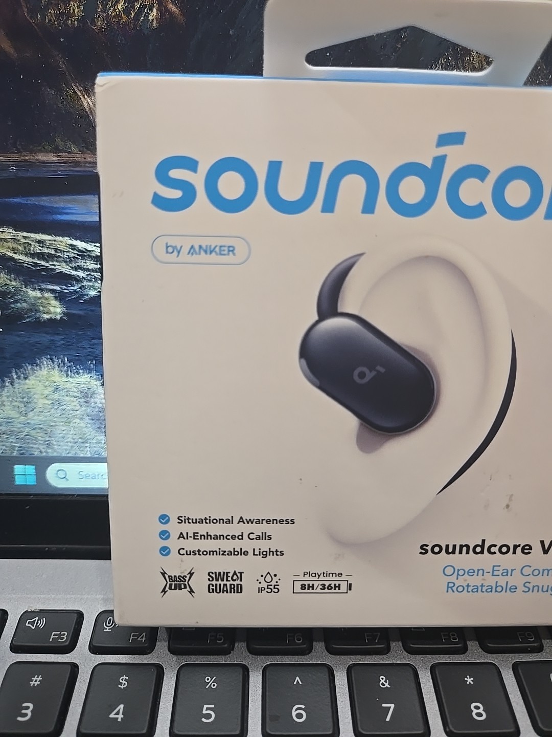 Soundcore V20I by Anker Open-Ear Headphones, Ultra-Comfort, Adjustable Ear Hooks