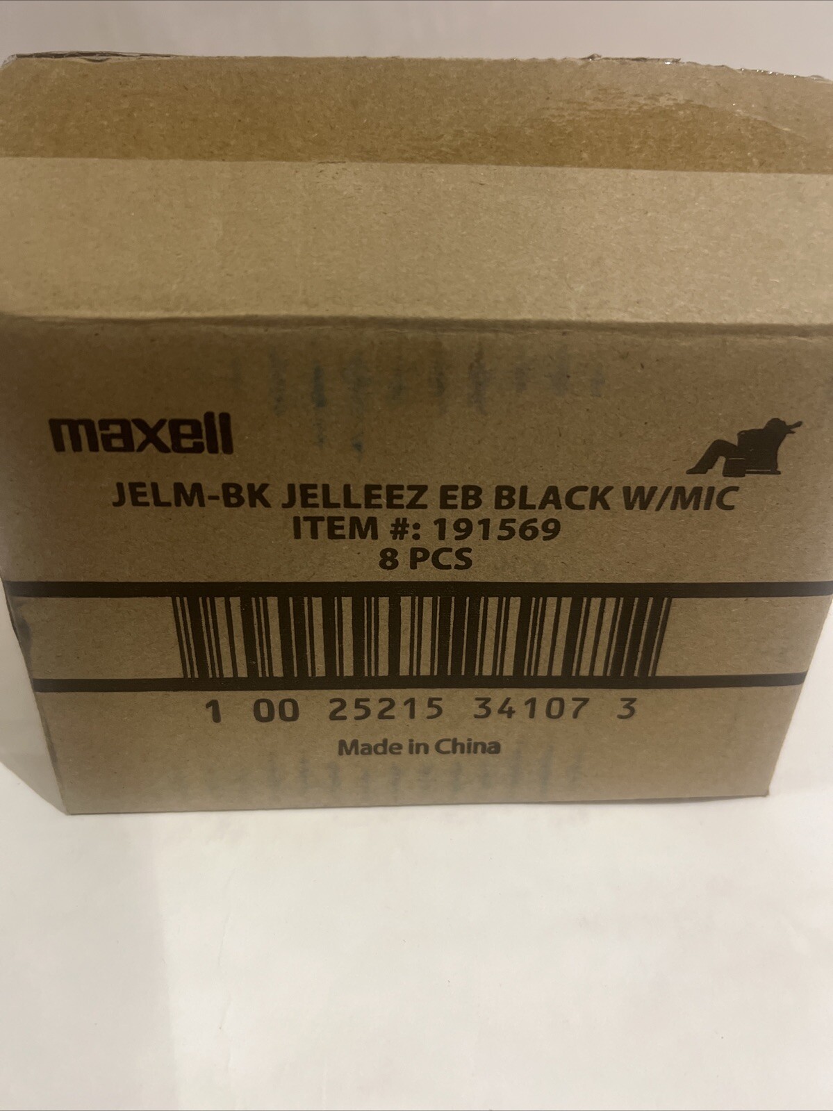 8 Lot Maxell 191569 JELM-BK Jelleez Earbuds Soft Comfort Fit with Mic. Free Ship