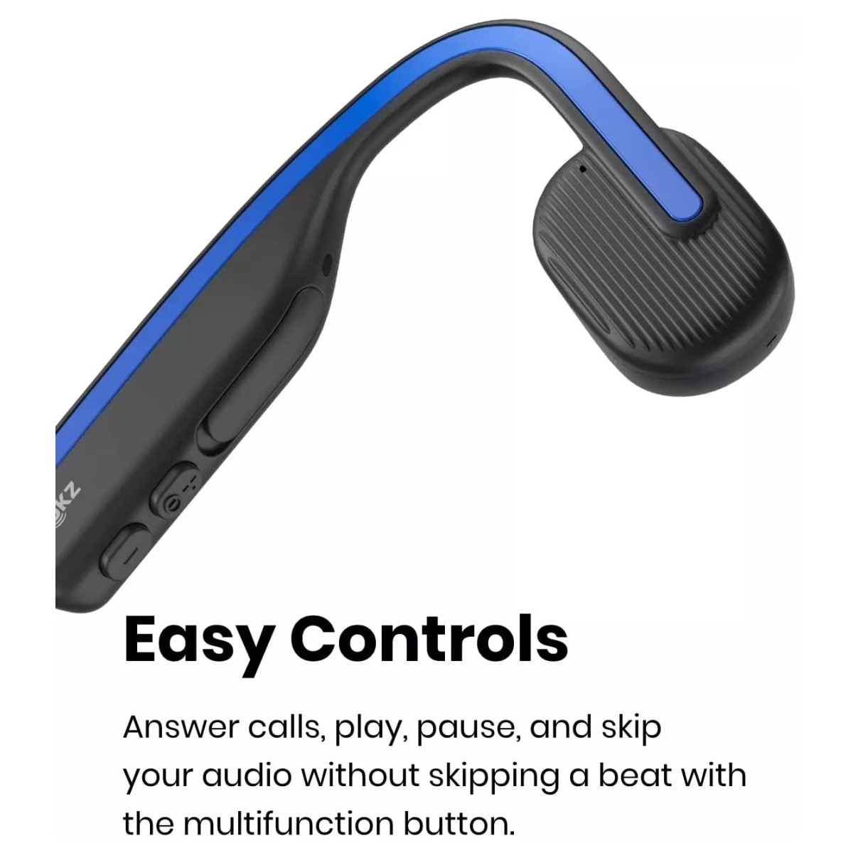 Shokz OpenMove Wireless Bone Conduction Bluetooth Open Ear Sport Headphones Blue