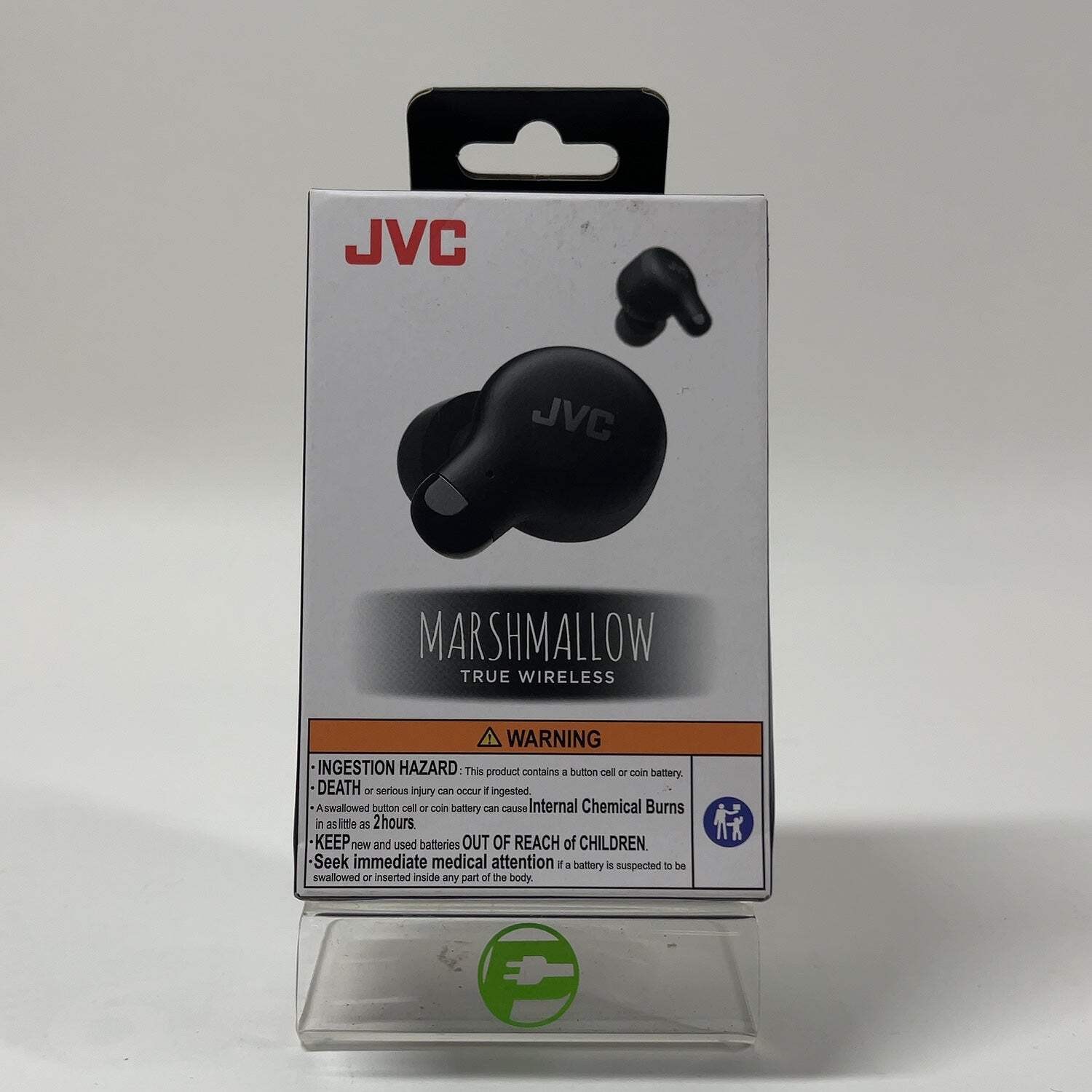 New JVC Marshmallow True Wireless Earbuds Black HA-A18T