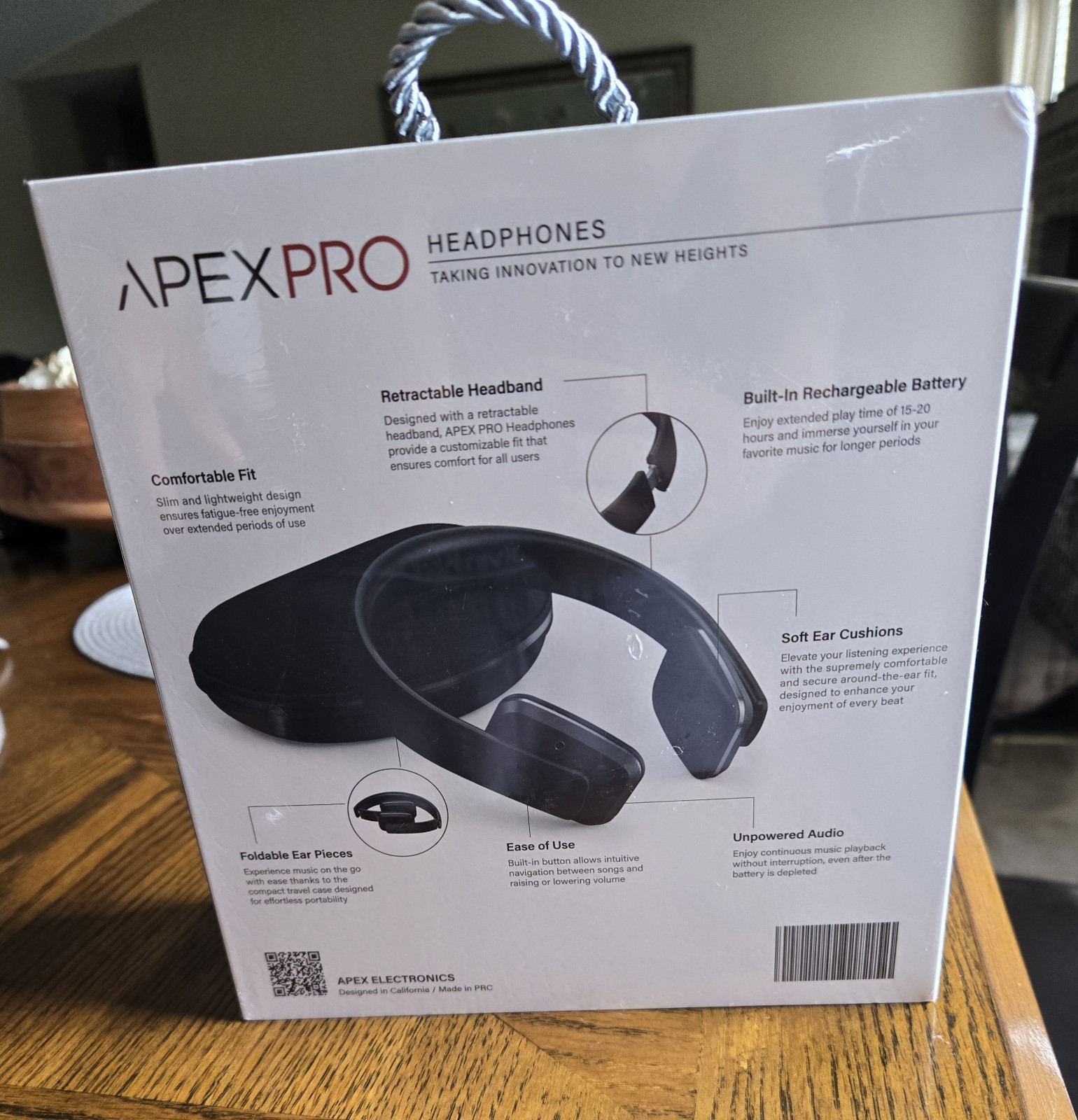 APEX PRO Headphones Wireless Bluetooth Volume Control Noise Cancelling