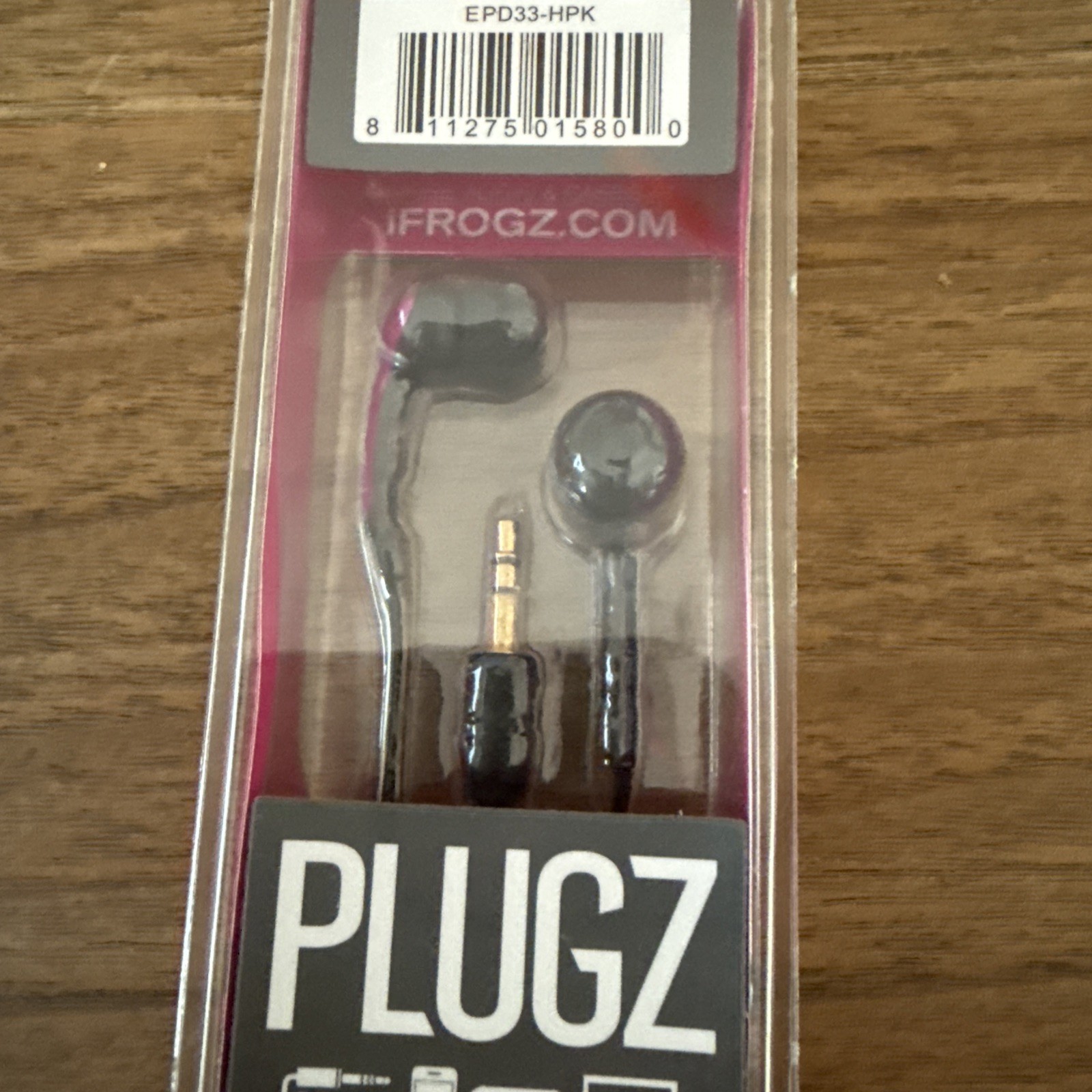 NEW iFrogz PLUGZ Ear Buds Stereo Ear Pollution Wired Plugs Hot Pink Magenta