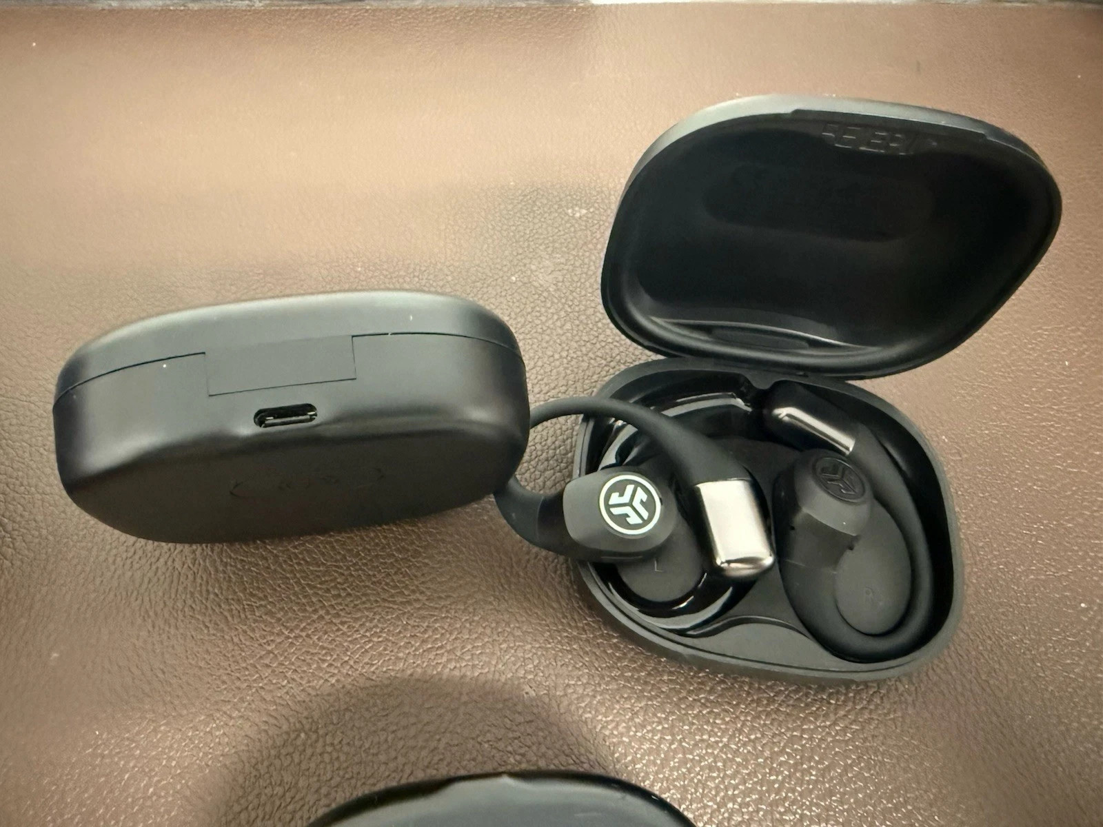 JLab Epic Open Sport Earbuds Black Bluetooth Open-Ear Used Tested