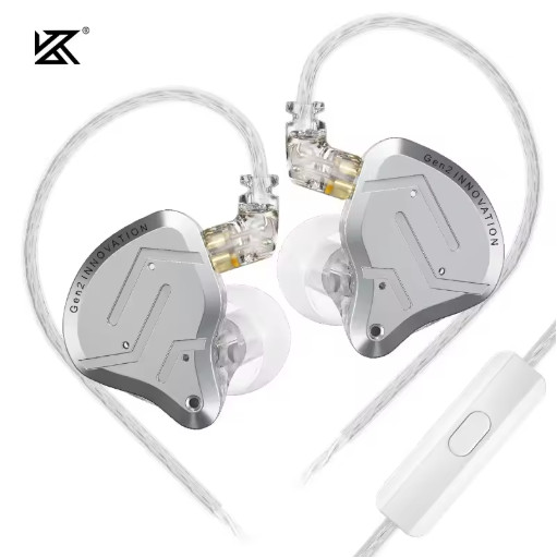 KZ ZSN Pro 2 Hybrid 1BA 1DD Wired IEM Earphones HiFi Sound