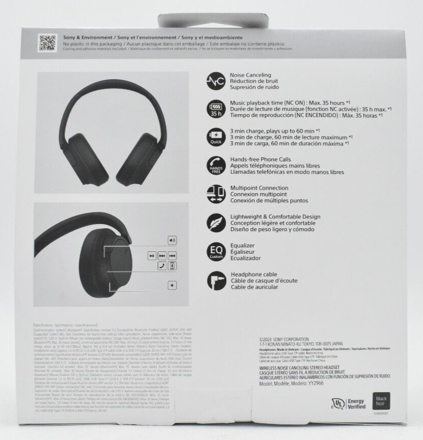 Sony (WHCH720N) Noise- Canceling Wireless. Headphones