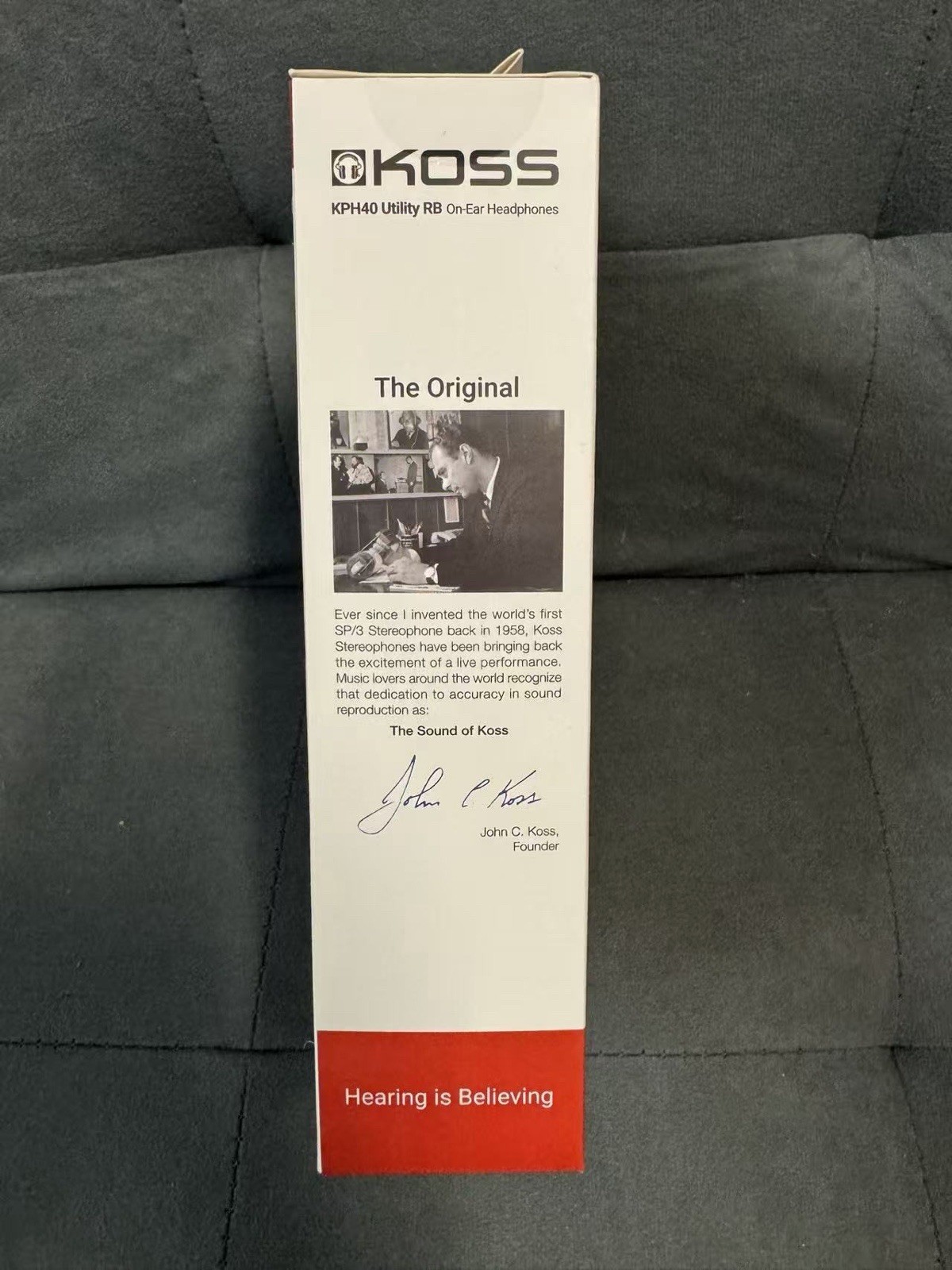 Koss KPH40 Utility On-Ear Headphones Detachable Cord Ultra New