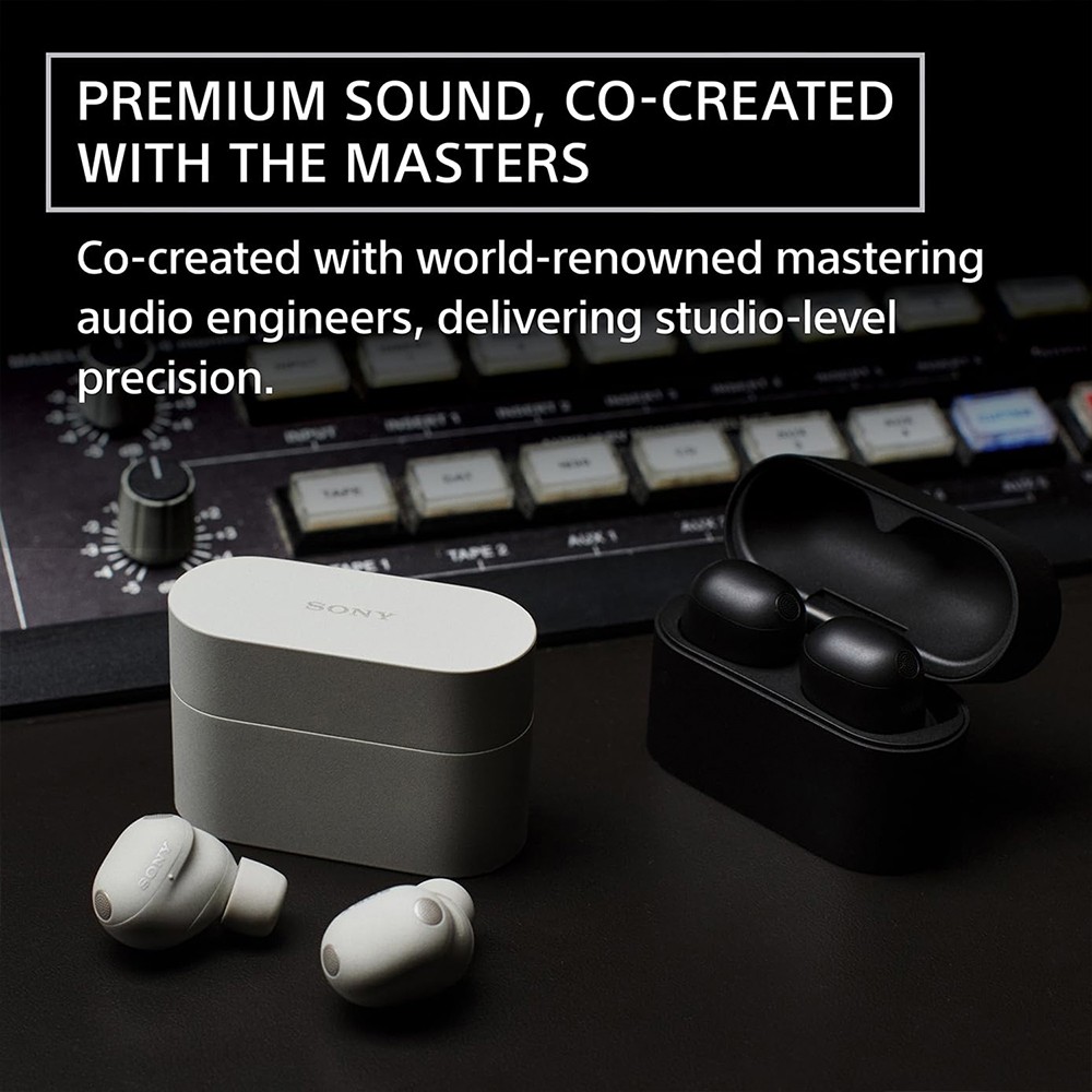 Sony WF-1000XM6/B Truly Wireless Noise Cancelling Earbuds + Extra Tips Bundle