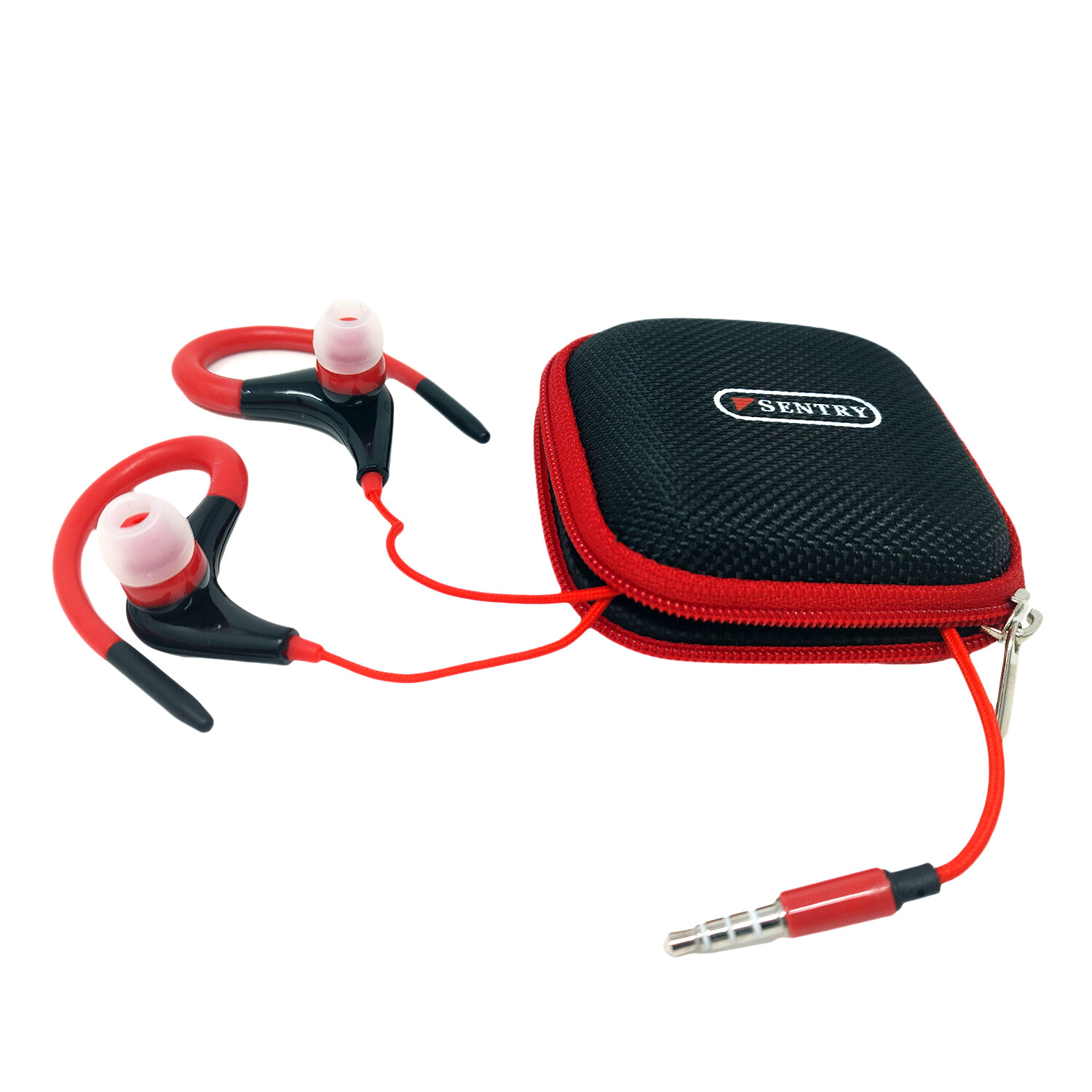 Sentry Warp Around Over Ear Headphones w/ Mic Sport Series Run Excercise Soft