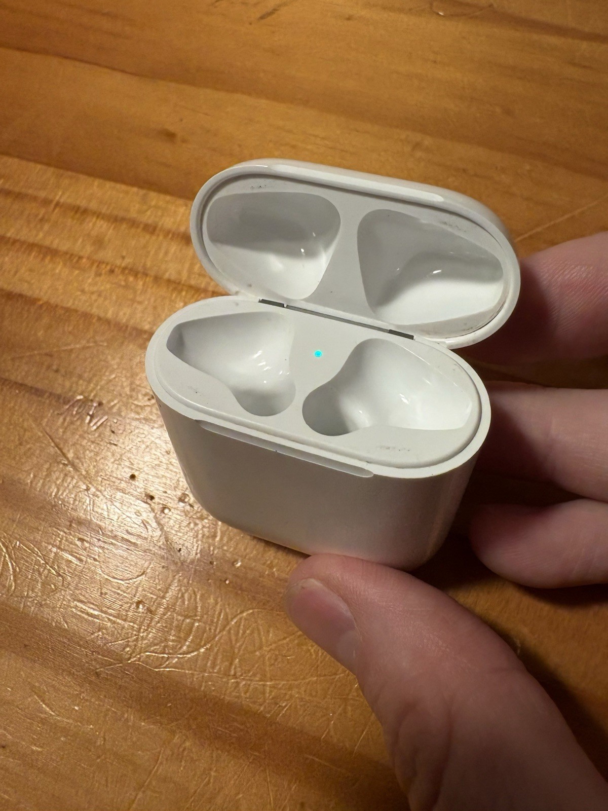 Apple AirPods 2nd Gen Wireless Earbuds w/ Charging Case, White with black case