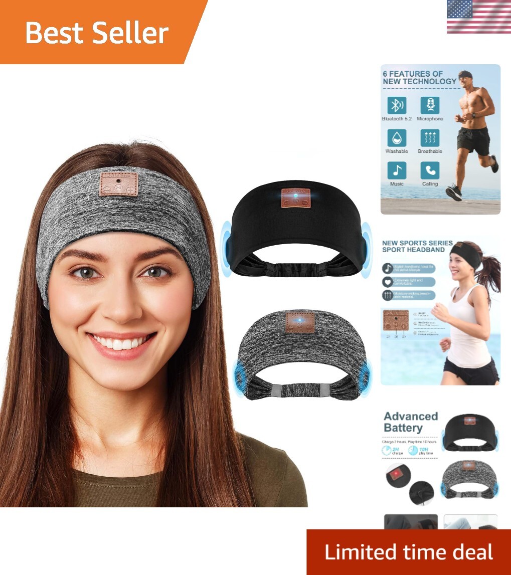 Wireless Sleeping Headphones with Stereo Sound – Perfect for Meditation & Travel
