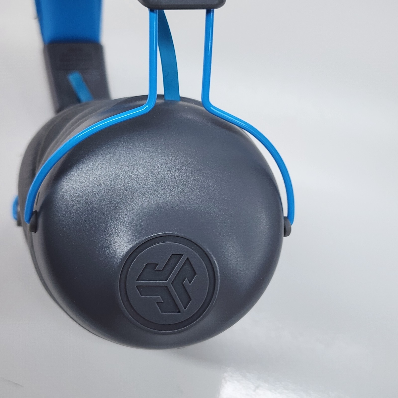 JLab Studio Wireless Bluetooth Headphones Blue On-Ear Tested No Charger