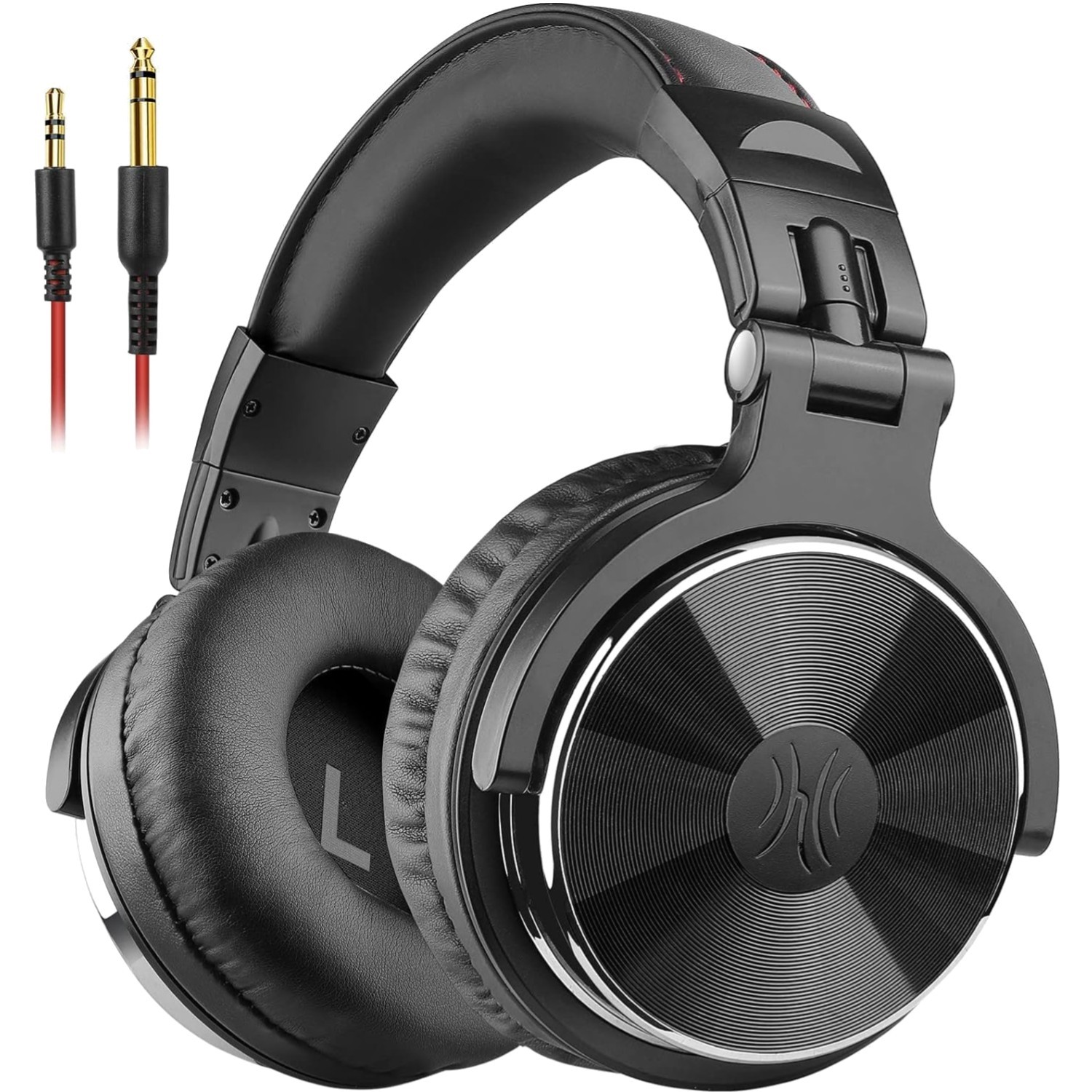 Pro-10 Studio Monitor Headphones – Wired DJ Headsets – Black
