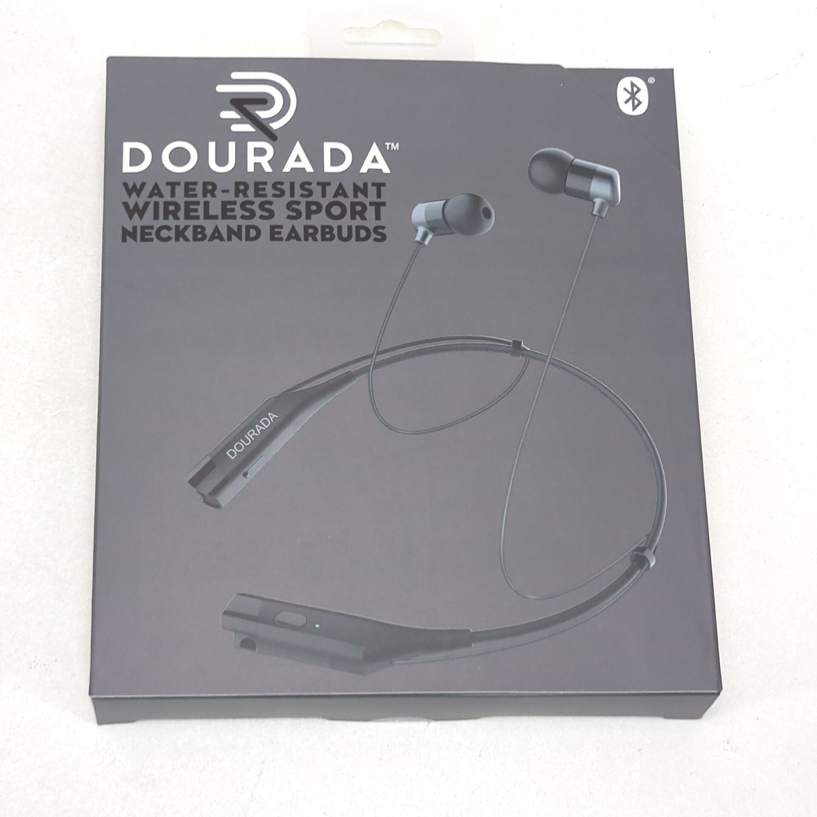 Neckband Bluetooth Wireless Earbuds with HD Mic Talk Sport Sweat Hifi Earphones