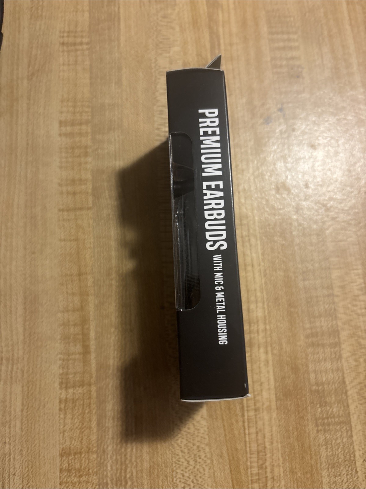 Premium 35mm Wired Earbuds Headphones – Black With In Line Microphone