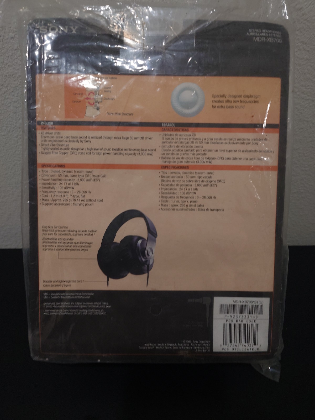 Sony MDR-XB700 Headband Headphones – Silver/Black