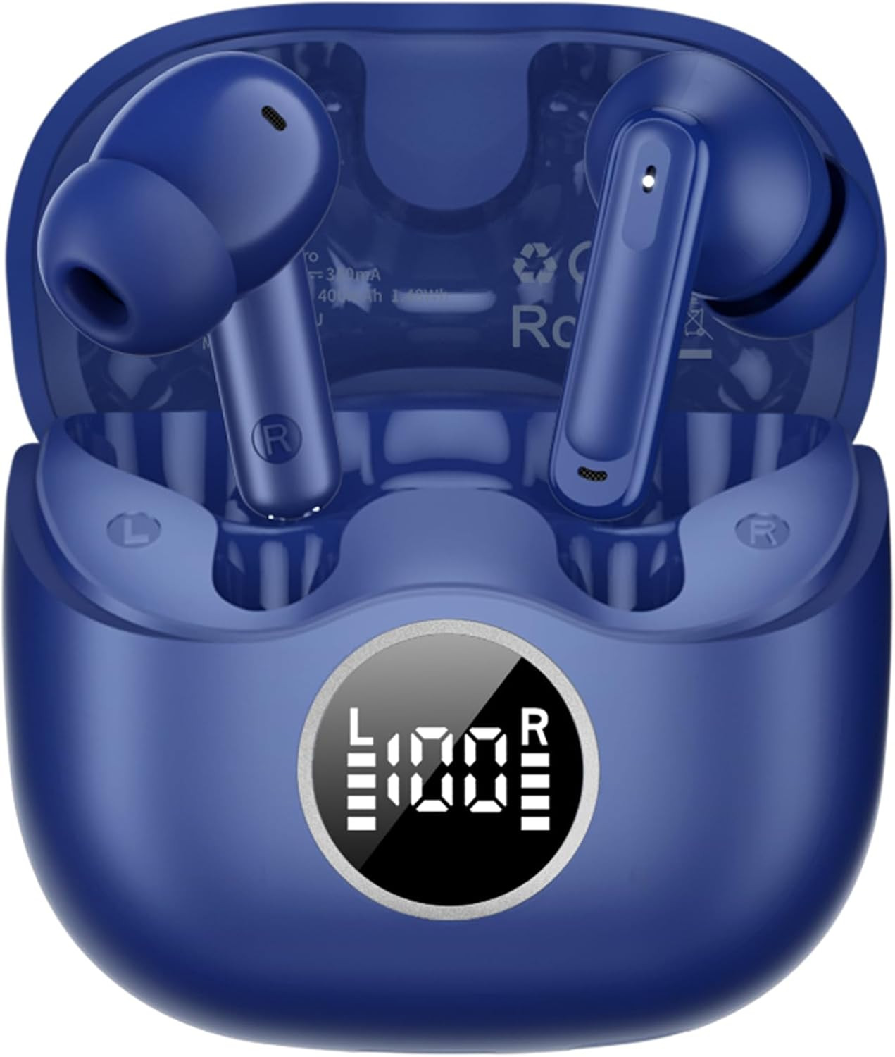 Adaptive Hybrid Active Noise Canceling 2026 Wireless Earbuds, 6 Mics ENC Clear C